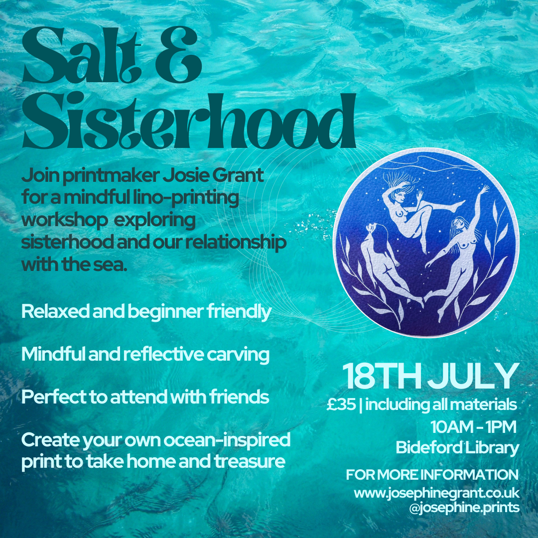 Salt & Sisterhood: A Mindful Printmaking Workshop