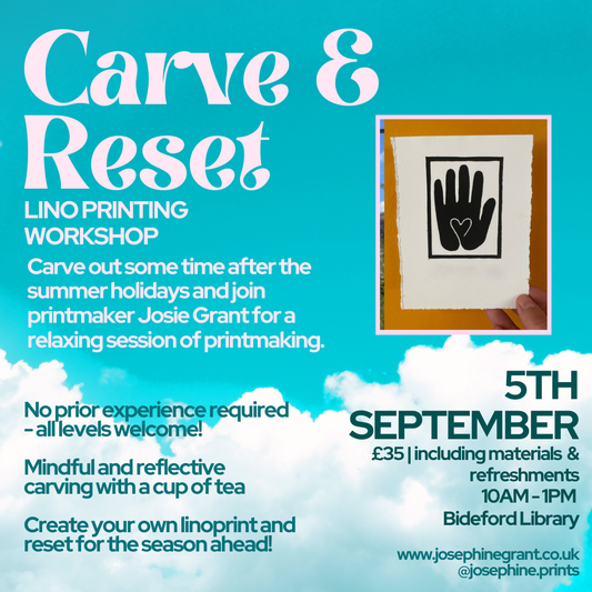 Carve & Reset: A Printmaking Workshop for Mums